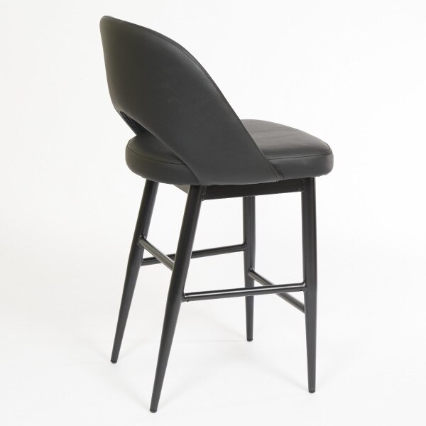 Henricks Stool black leatherette